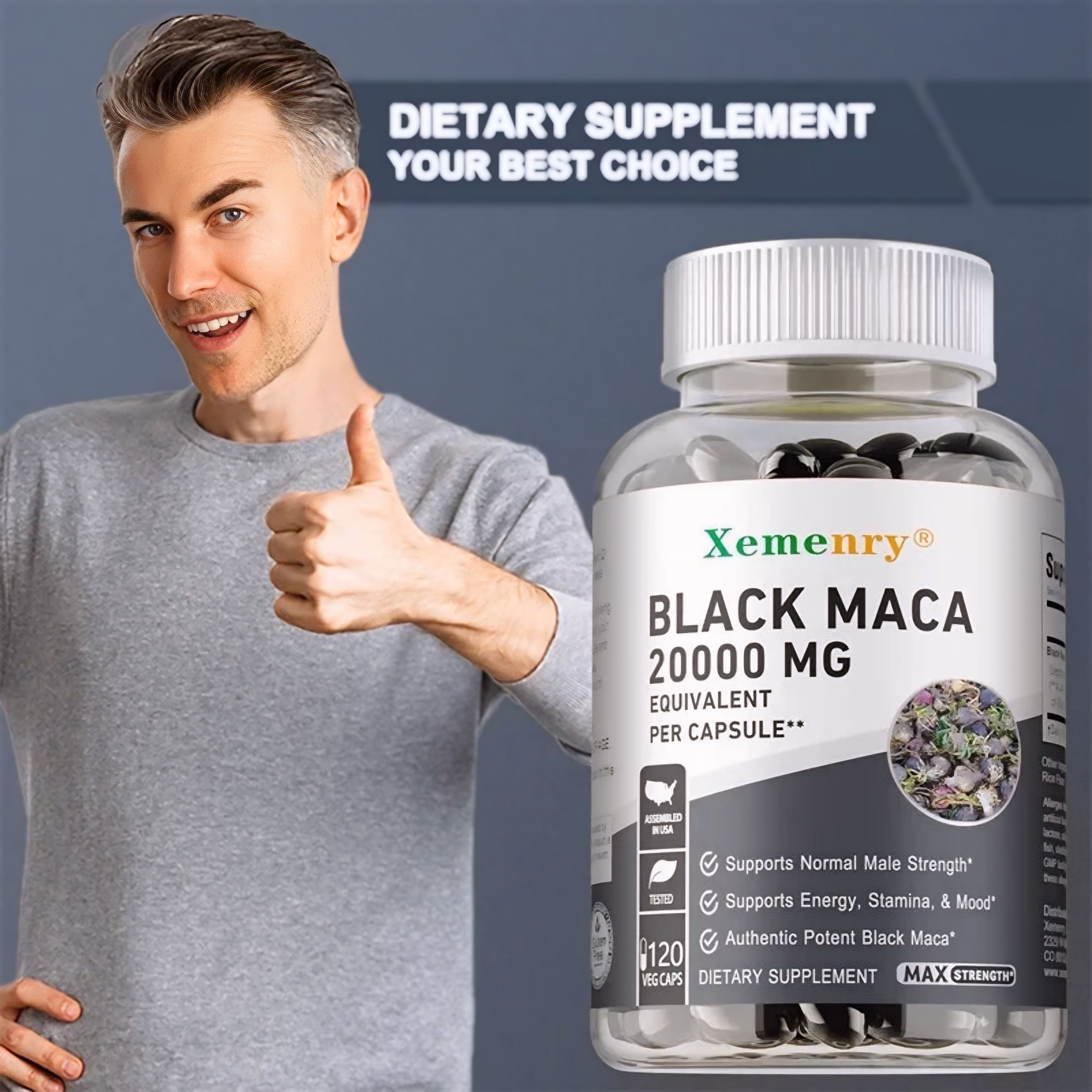 Black Maca – Boost Energy, Mood & Performance Naturally(120 caps)