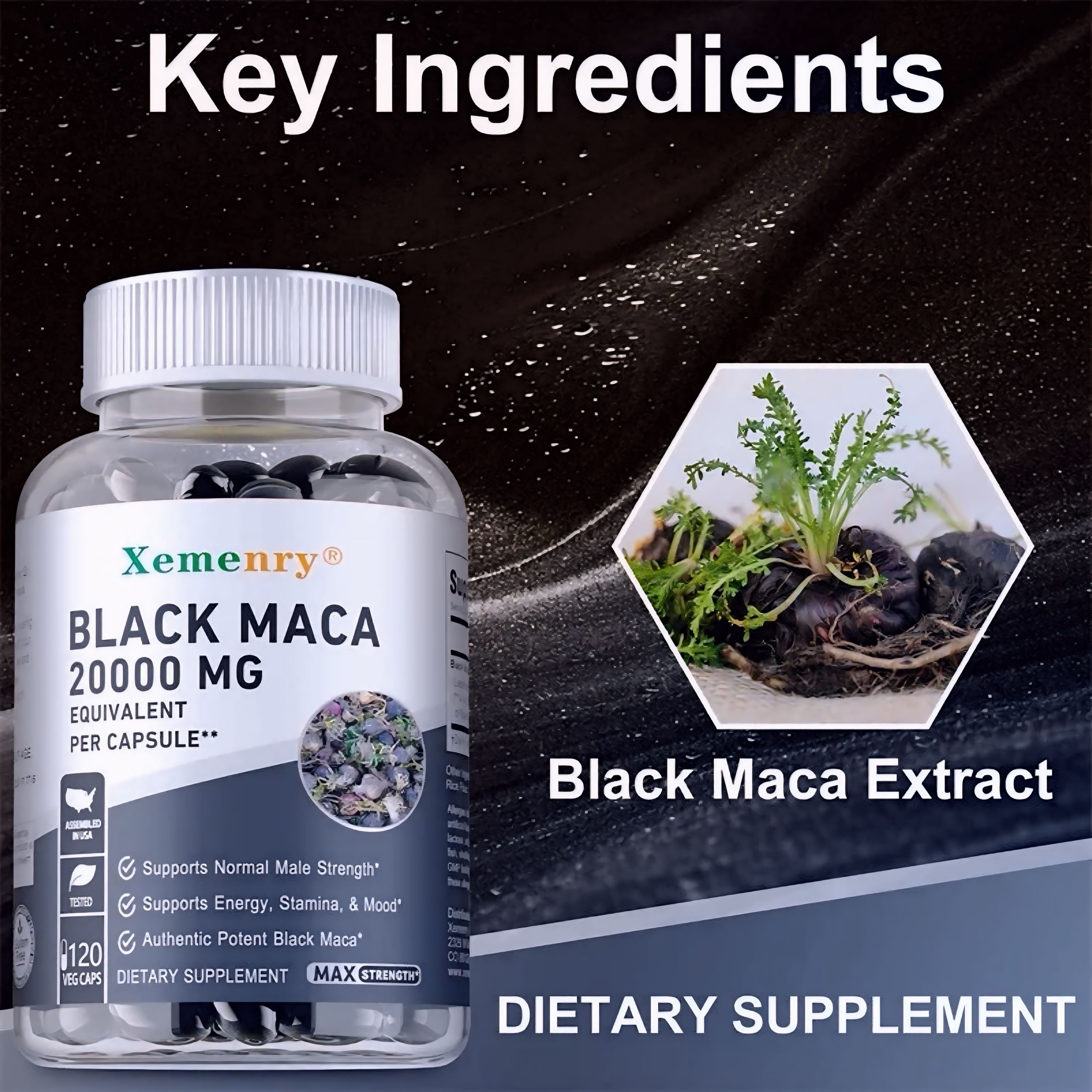 Black Maca – Boost Energy, Mood & Performance Naturally(120 caps)