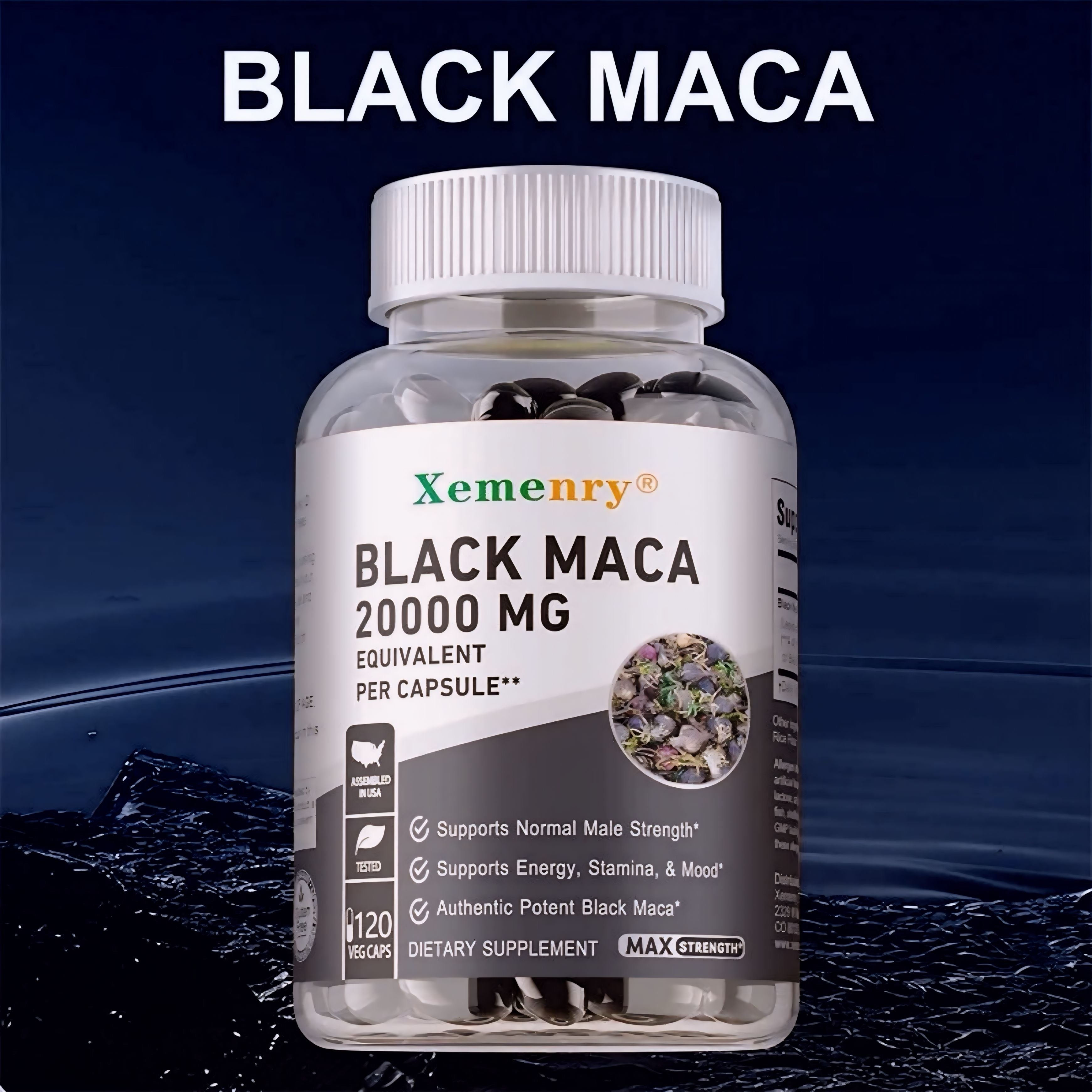Black Maca – Boost Energy, Mood & Performance Naturally(120 caps)